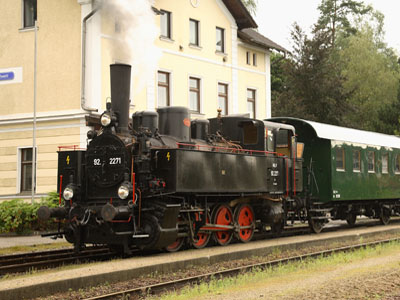 Dampflok 29.2271 im Bahnhof