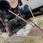 Das 1. Überhitzerrohr ist ausgebaut