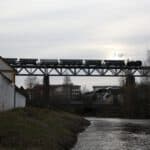 Adventdampfzug am Viadukt Zwettl