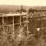 Bau des Viadukts