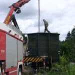 Abholung eines G10 Güterwagens