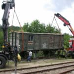Abholung eines G10 Güterwagens